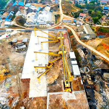 Linha de britagem de minério de cobre modular totalmente destacável